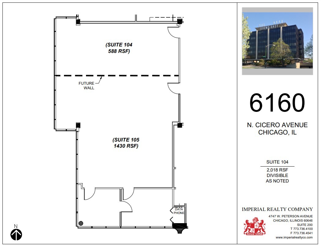 6160 N Cicero Ave, Chicago, IL à louer Plan d  tage- Image 1 de 1