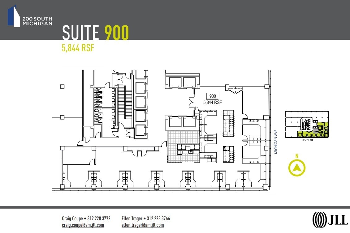 200 S Michigan Ave, Chicago, IL à louer Plan d’étage- Image 1 de 1