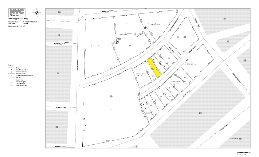 53 Stone St, New York, NY à vendre - Plan cadastral - Image 3 de 3