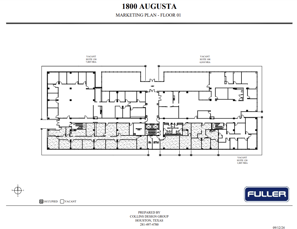 1800 Augusta Dr, Houston, TX à vendre Plan d’étage- Image 1 de 1