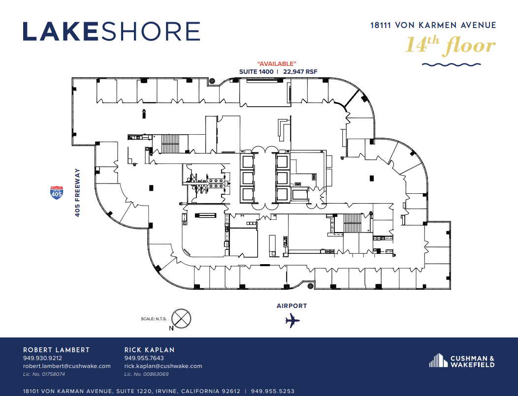 18101 Von Karman Ave, Irvine, CA à louer Plan d  tage- Image 1 de 1