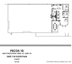 8607 E Pecos Rd, Mesa, AZ for lease Floor Plan- Image 1 of 1