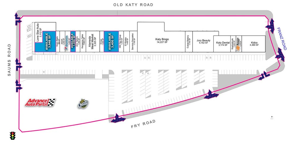 2311-2439 N Fry Rd, Katy, TX à louer - Plan de site - Image 2 de 3