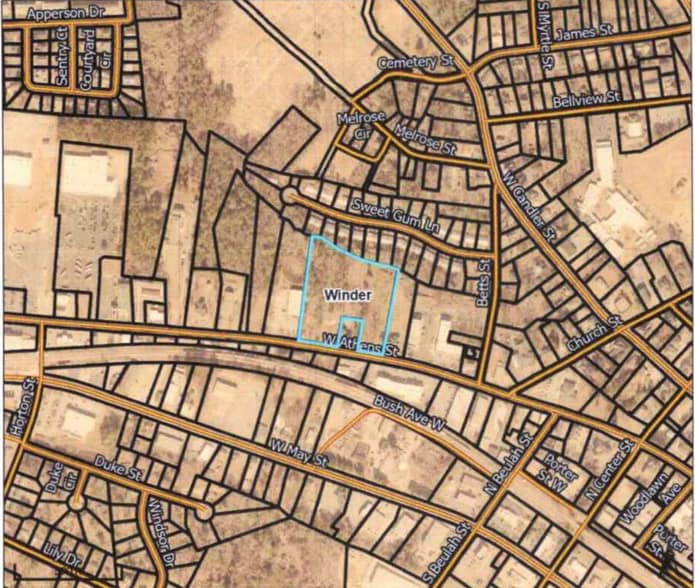 West Athens Street, Winder, GA for sale - Aerial - Image 1 of 1