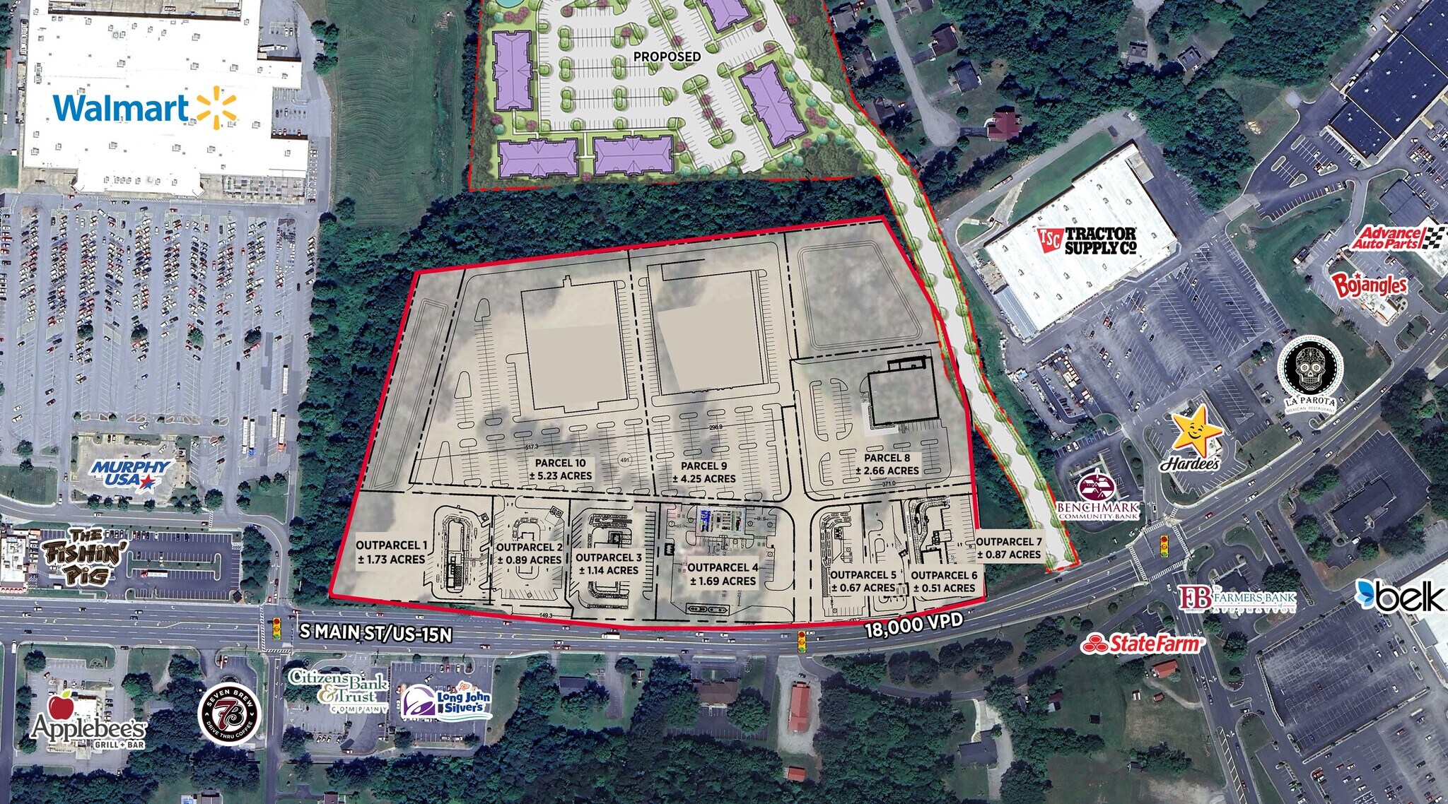 1703 S Main St, Farmville, VA à vendre Plan de site- Image 1 de 3
