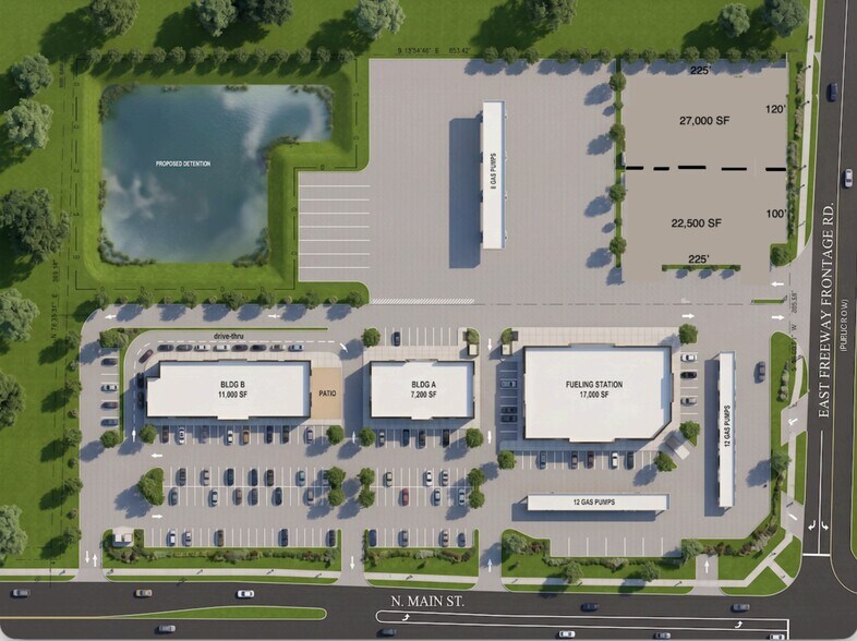 7122 N Main St, Baytown, TX à louer - Plan de site - Image 1 de 6