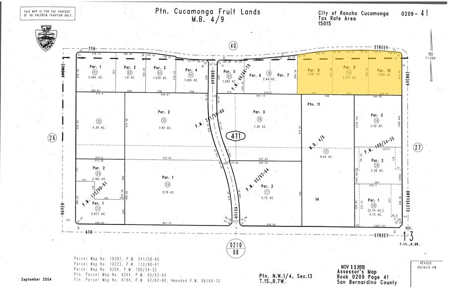 10825 7th St, Rancho Cucamonga, CA à louer - Plan cadastral - Image 2 de 8