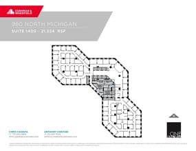 980 N Michigan Ave, Chicago, IL à louer Plan d’étage- Image 1 de 1