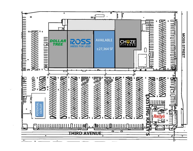 1030 3rd Ave, Chula Vista, CA for lease - Site Plan - Image 3 of 7