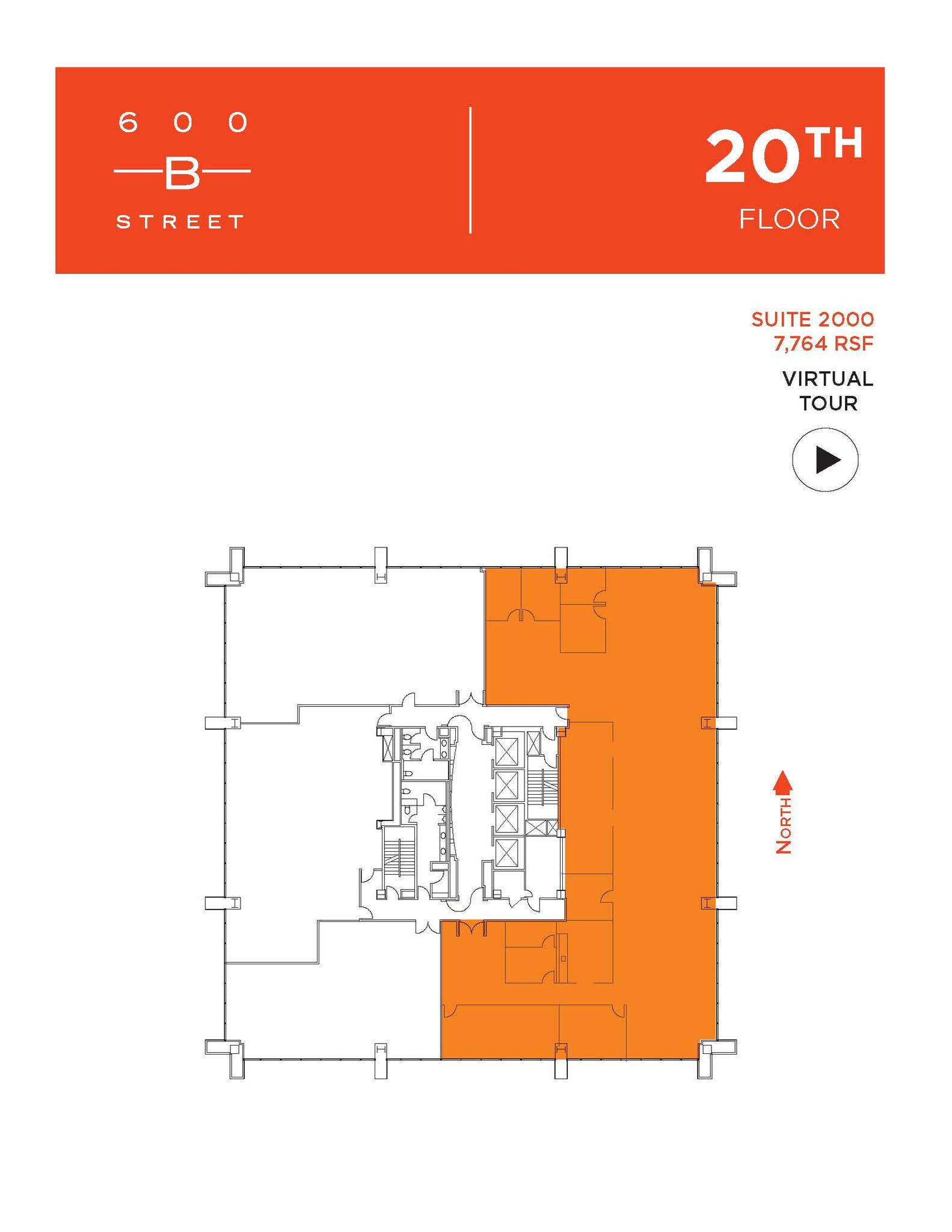 600 B St, San Diego, CA à louer Plan d  tage- Image 1 de 9