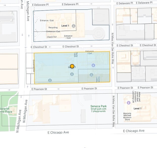 845 N Michigan Ave, Chicago, IL à louer - Plan cadastral - Image 1 de 5