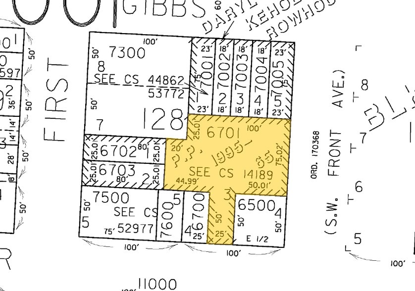 3323 SW Naito Pky, Portland, OR for sale - Plat Map - Image 2 of 2