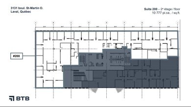 3131 Boul Saint-Martin O, Laval, QC à louer Plan d’étage- Image 1 de 1