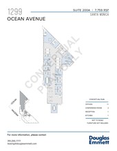 1299 Ocean Ave, Santa Monica, CA à louer Plan d’étage- Image 1 de 1