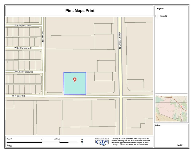 460-470 W Roger Rd, Tucson, AZ à louer - Plan cadastral - Image 2 de 13