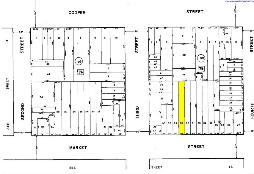 311 Market St, Camden, NJ à vendre - Plan cadastral - Image 3 de 4