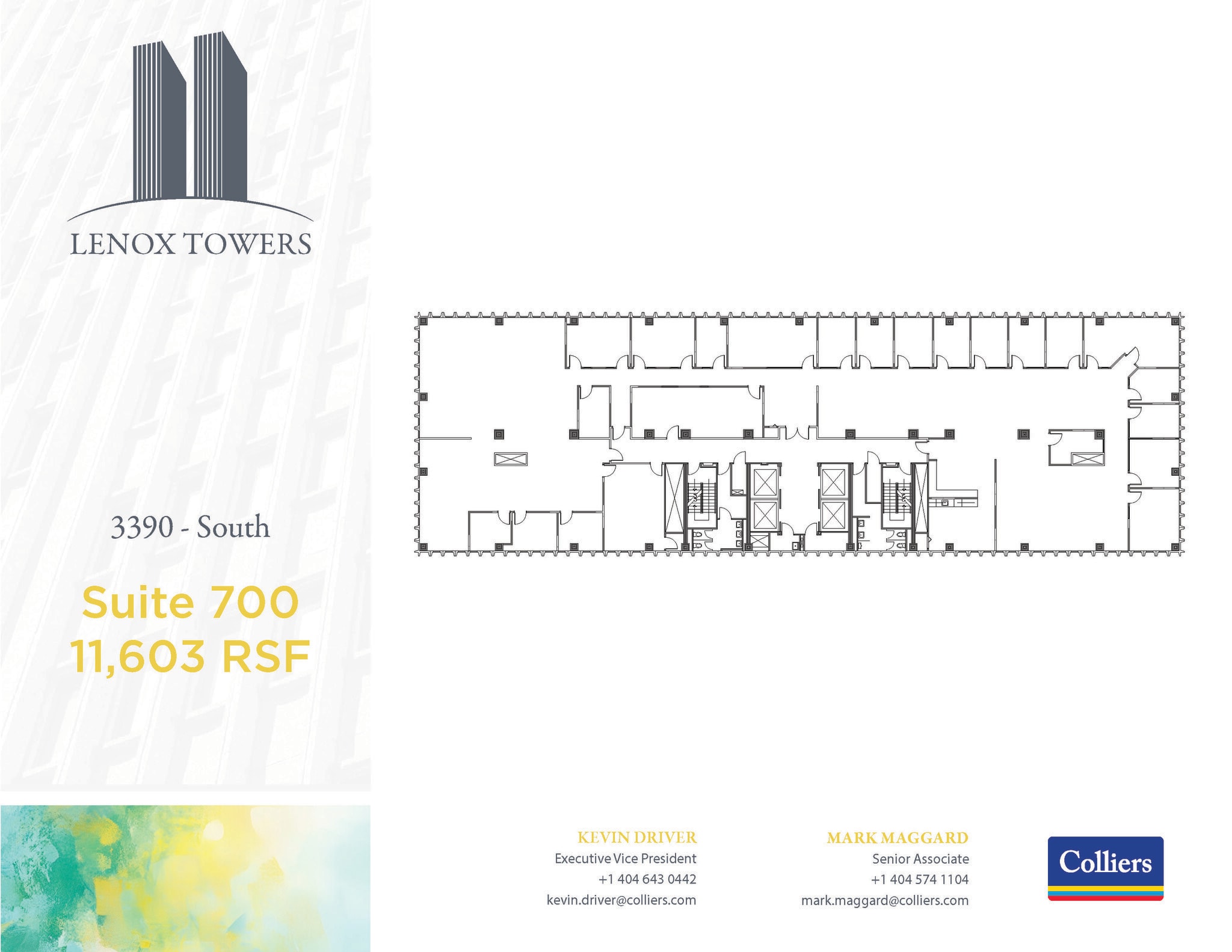 3400 Peachtree Rd NE, Atlanta, GA à louer Plan d’étage- Image 1 de 1