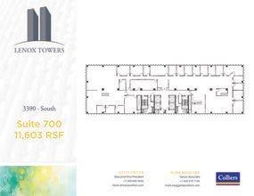 3400 Peachtree Rd NE, Atlanta, GA à louer Plan d’étage- Image 1 de 1