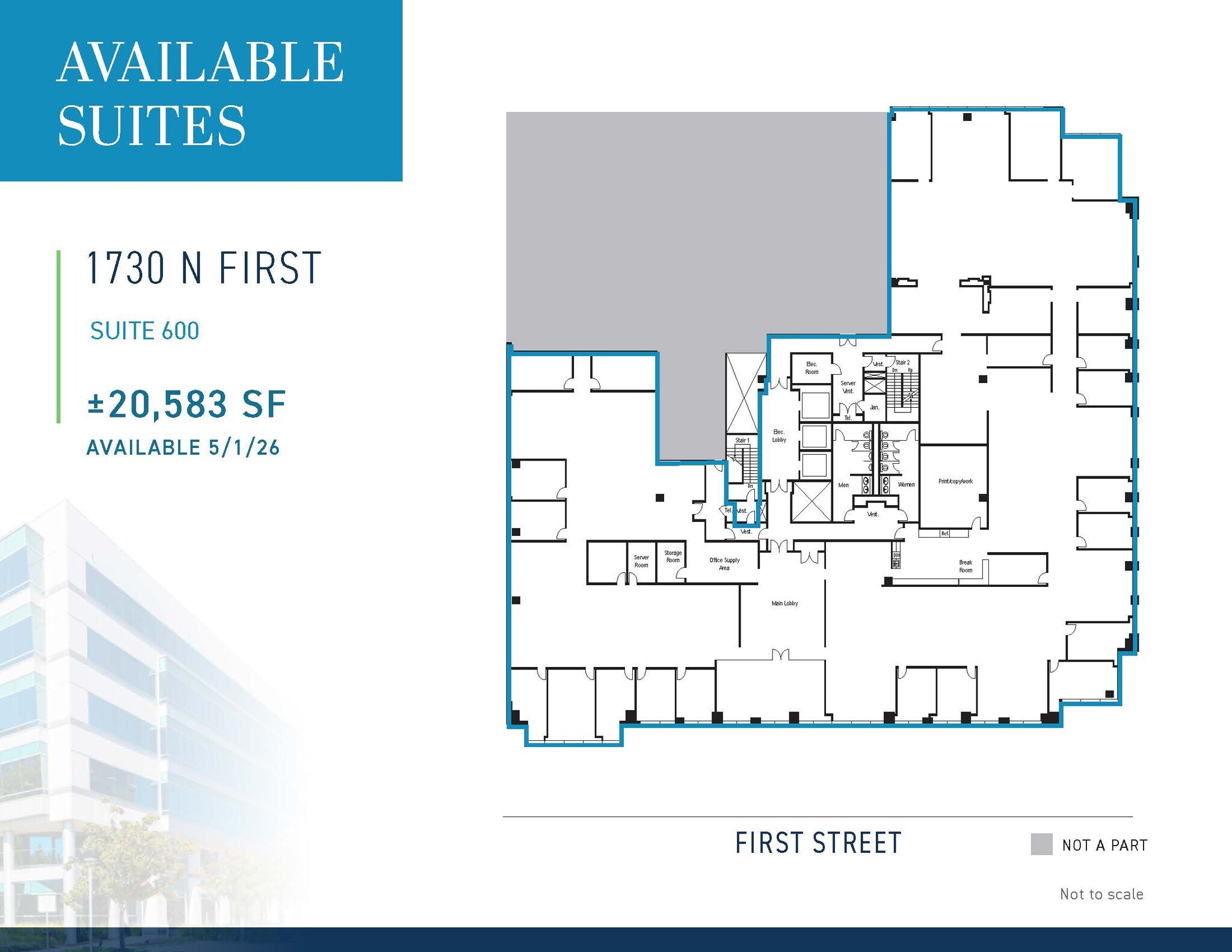 1730 N 1st St, San Jose, CA for lease Floor Plan- Image 1 of 1
