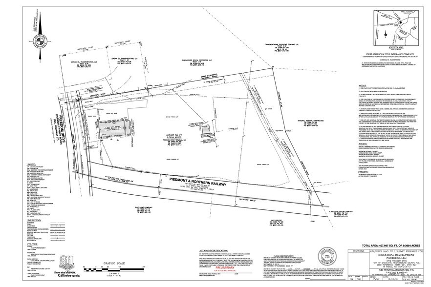 6712 Freedom Dr, Charlotte, NC à louer - Plan cadastral - Image 2 de 8