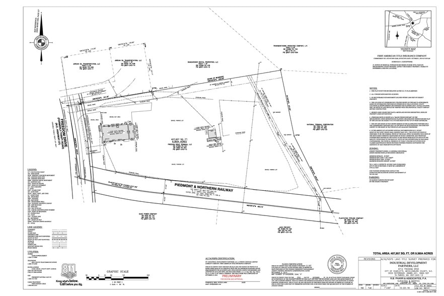 6712 Freedom Dr, Charlotte, NC for lease - Plat Map - Image 2 of 8