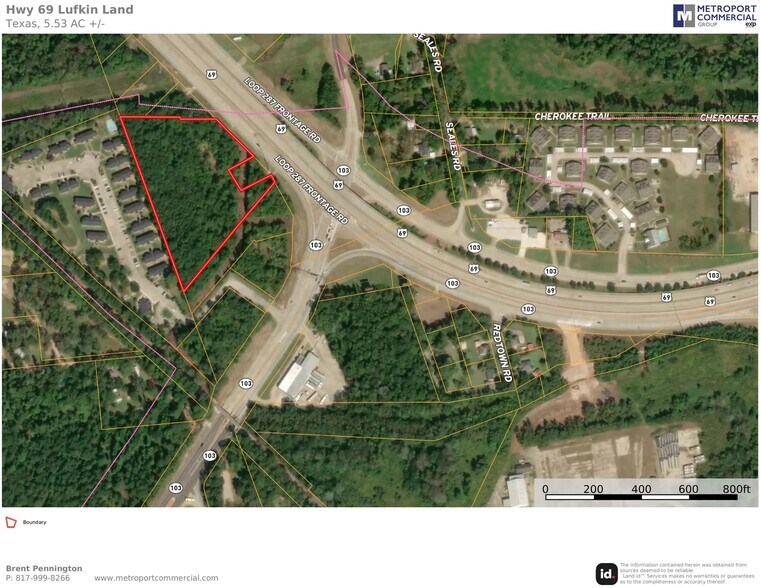 Ellen Trout Dr @ N John Reddit Dr, Lufkin, TX for sale - Plat Map - Image 2 of 2