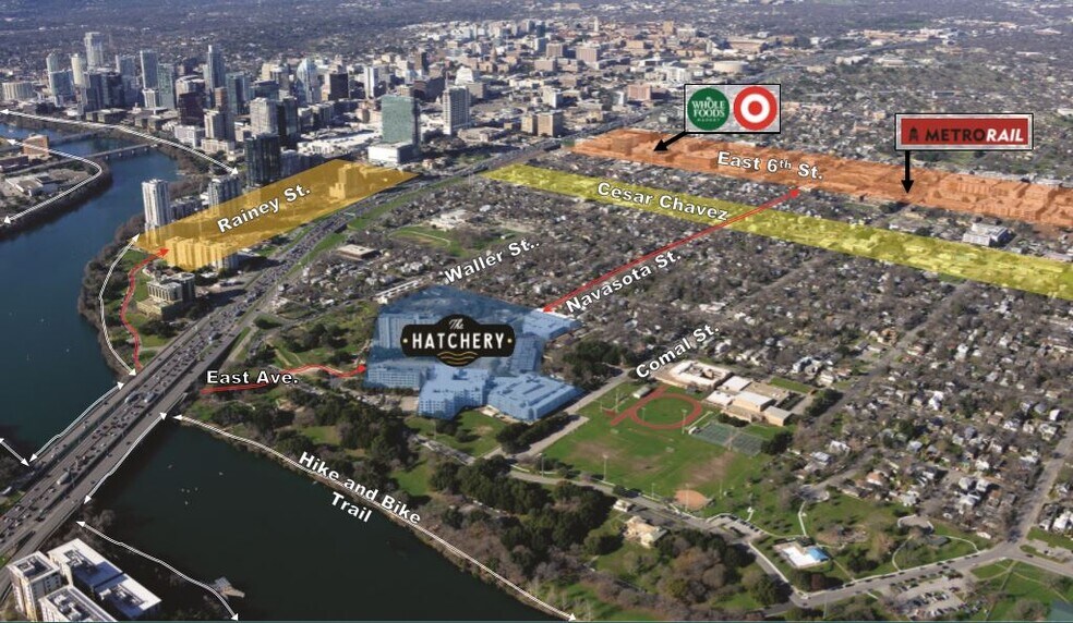 31 Navasota St, Austin, TX à louer - Aérien - Image 2 de 16