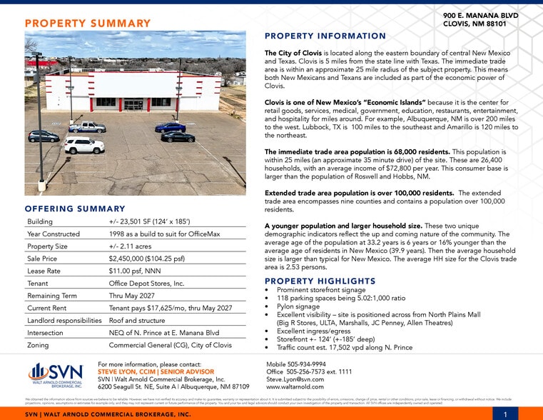 900 E Manana Blvd, Clovis, NM for sale - Building Photo - Image 3 of 16
