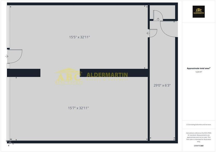 184-188 Burnt Oak Broa, Harrow à louer - Plan d’étage - Image 2 de 2