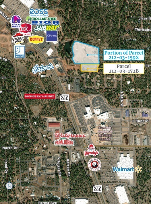 4555-4595 S White Mountain Rd, Show Low, AZ à vendre Photo du bâtiment- Image 1 de 1