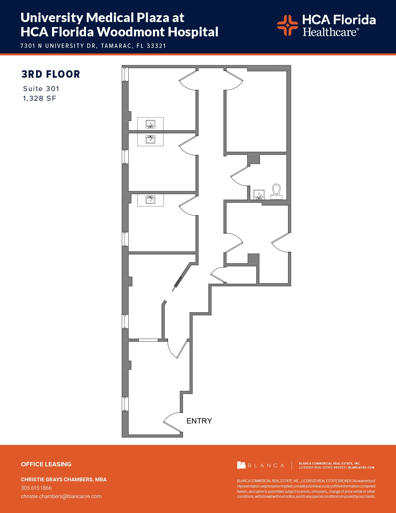 7301 N University Dr, Tamarac, FL for lease Floor Plan- Image 1 of 1