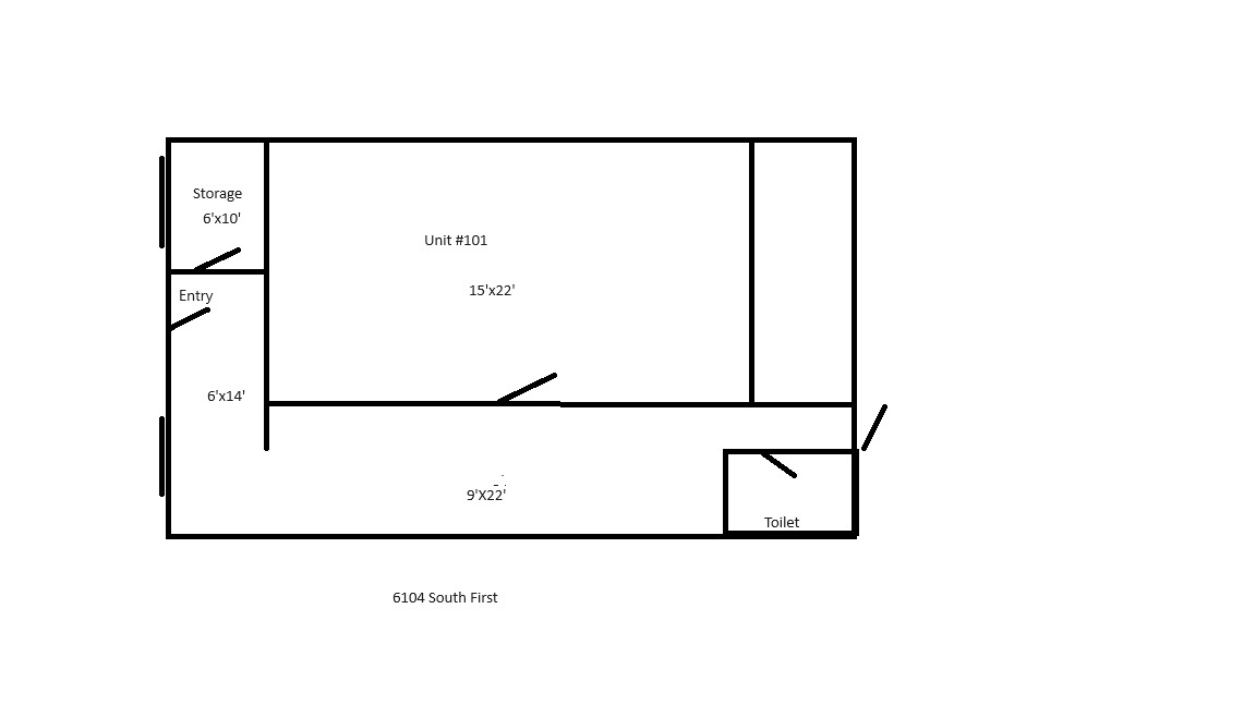 6104 S 1st St, Austin, TX à louer Plan d’étage- Image 1 de 1