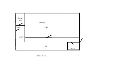 6104 S 1st St, Austin, TX à louer Plan d’étage- Image 1 de 1