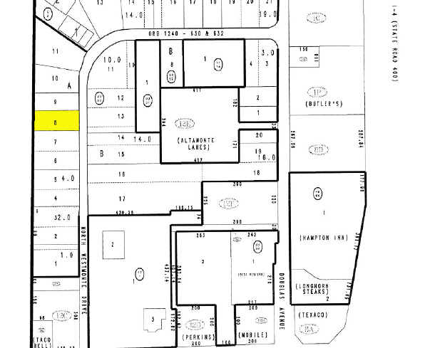180 N Westmonte Dr, Altamonte Springs, FL à louer - Plan cadastral - Image 2 de 10