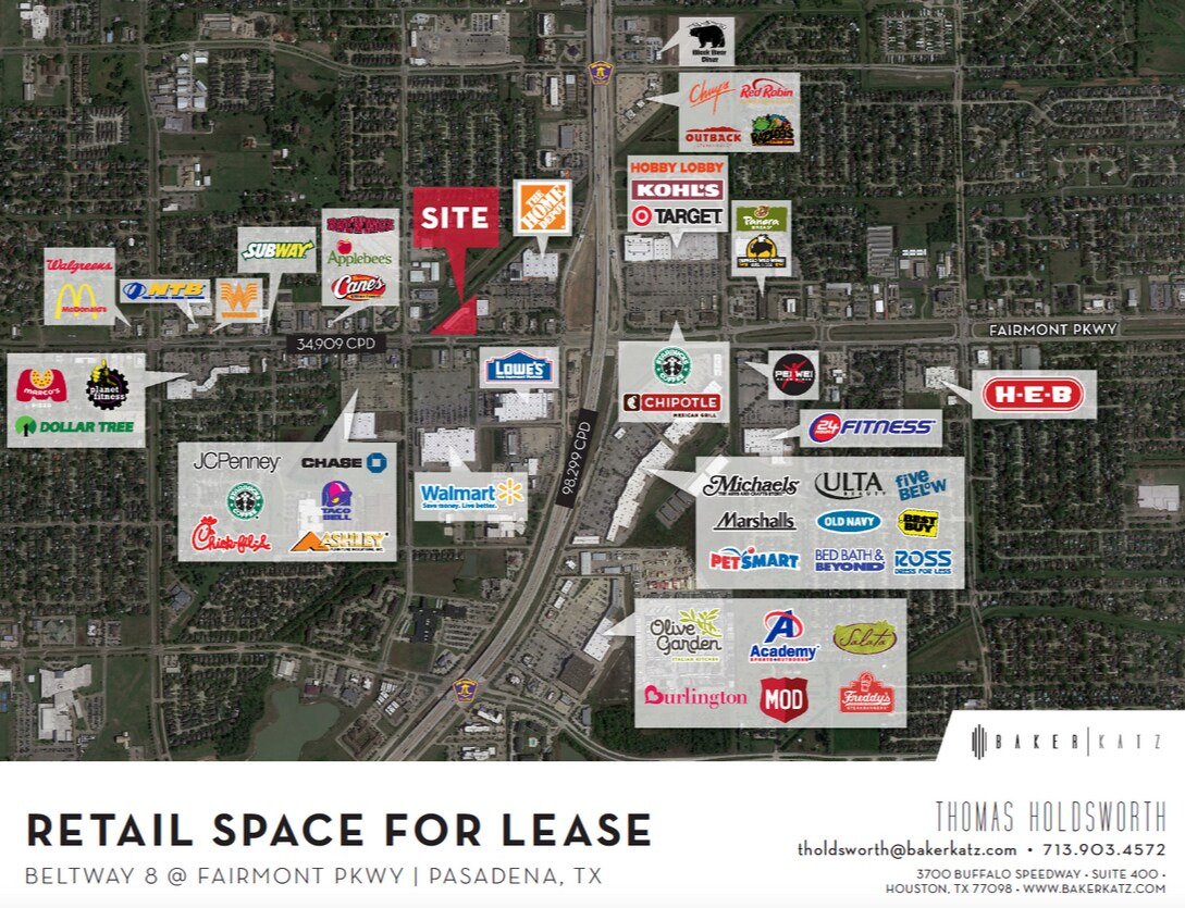 5233 Fairmont Pky, Pasadena, TX à louer Photo principale- Image 1 de 2