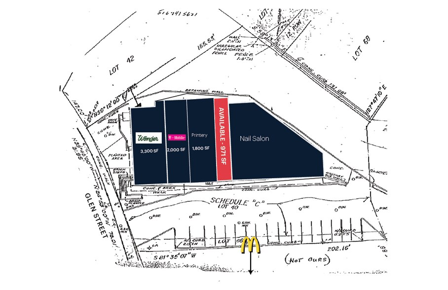 173-185 Glen St, Glen Cove, NY à louer - Plan de site - Image 2 de 6