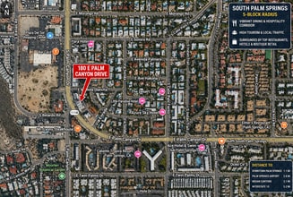 180 E Palm Canyon Dr, Palm Springs, CA for lease Map- Image 1 of 6