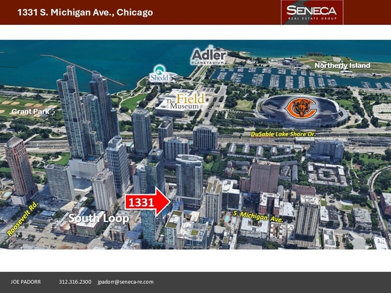 1331 S Michigan Ave, Chicago, IL for lease - Aerial - Image 3 of 11