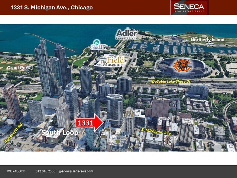 1331 S Michigan Ave, Chicago, IL à louer - Aérien - Image 3 de 11