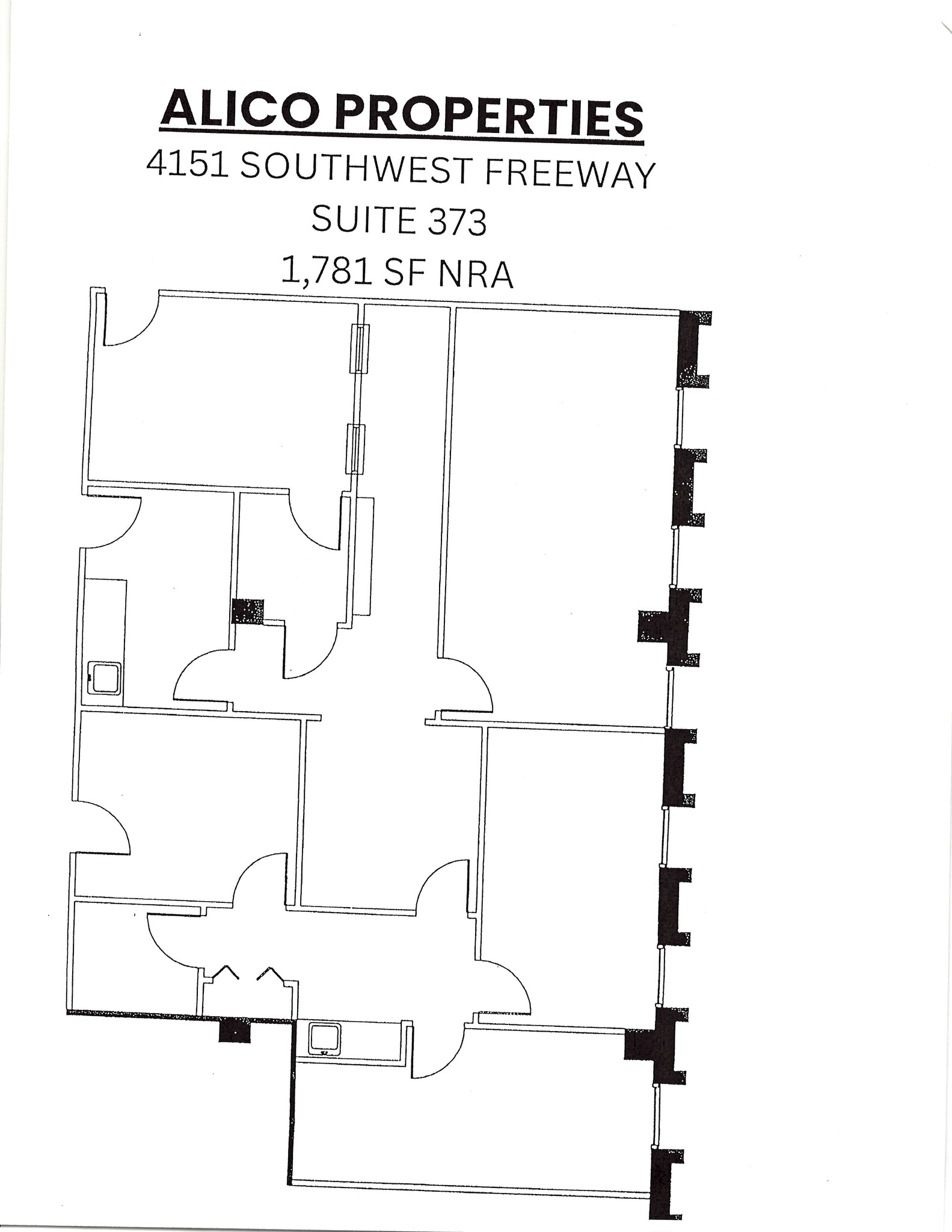 4151 Southwest Fwy, Houston, TX à louer Plan d’étage- Image 1 de 1