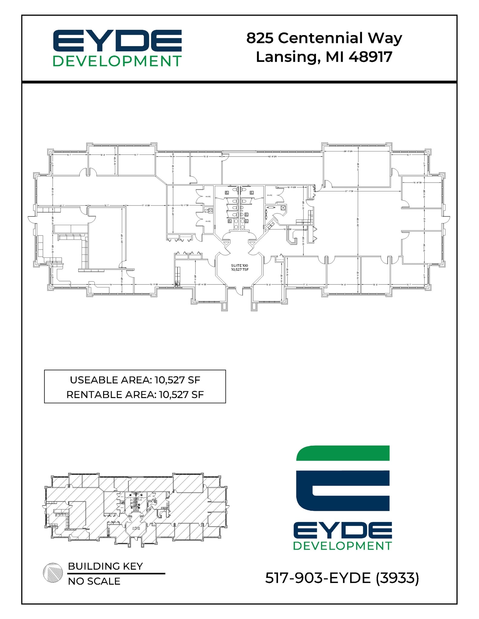 825 Centennial Way, Lansing, MI for lease Site Plan- Image 1 of 1