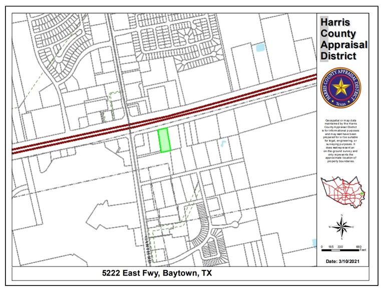 5222 I-10 East, Baytown, TX à vendre - Plan cadastral - Image 1 de 1