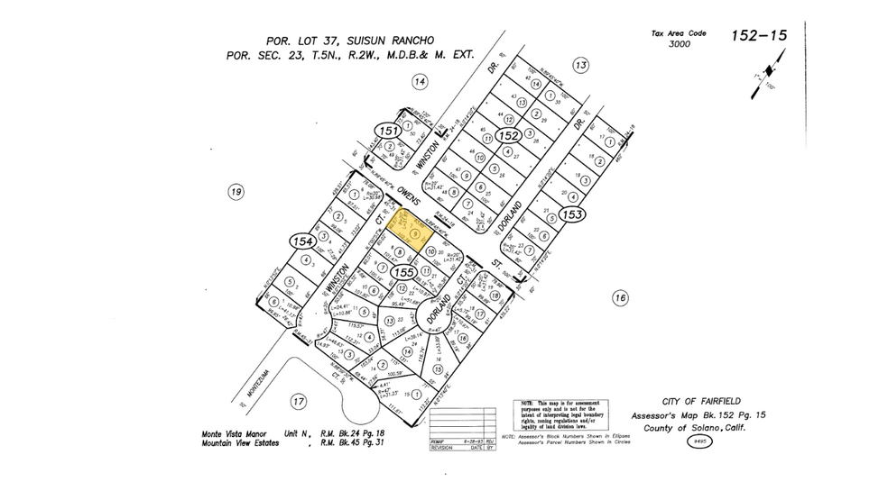 2630 Owens St, Fairfield, CA for sale - Plat Map - Image 1 of 1