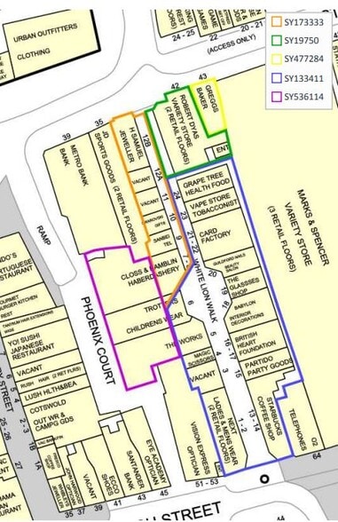 White Lion Walk, Guildford for lease - Plat Map - Image 2 of 3