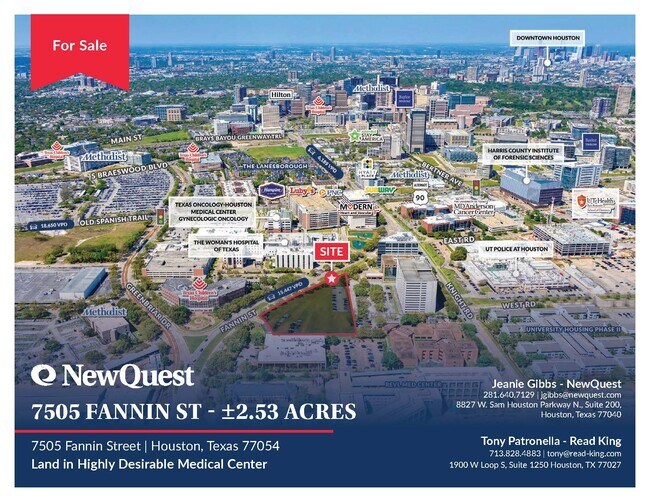 Plus de détails pour 7505 Fannin St, Houston, TX - Terrain à vendre