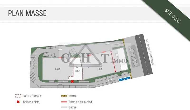Bureau dans Arcueil à louer - Plan de site - Image 3 de 21