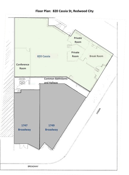 820-822 Cassia St, Redwood City, CA for lease - Floor Plan - Image 3 of 13