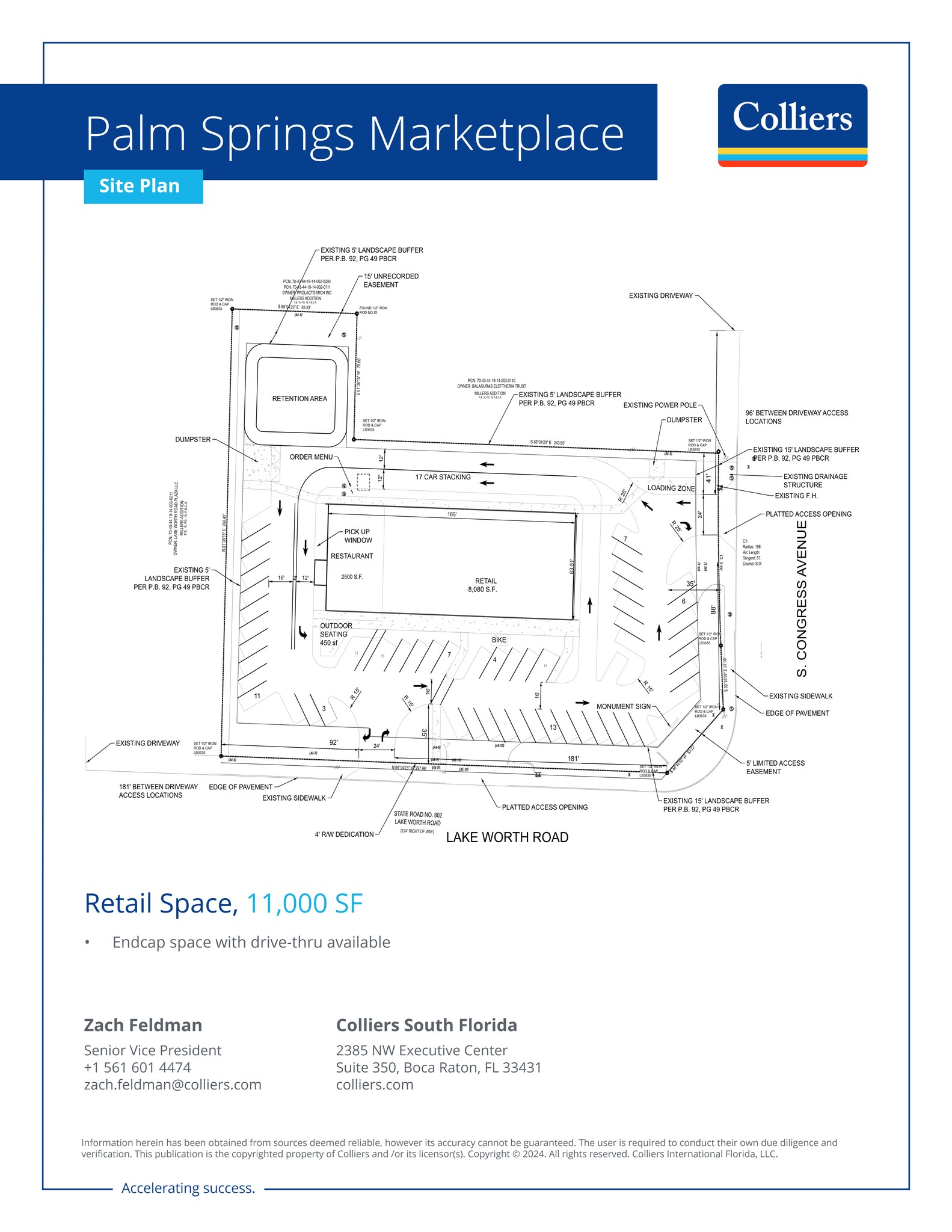 3965 S Congress Ave, Lake Worth Beach, FL à louer Plan de site- Image 1 de 1