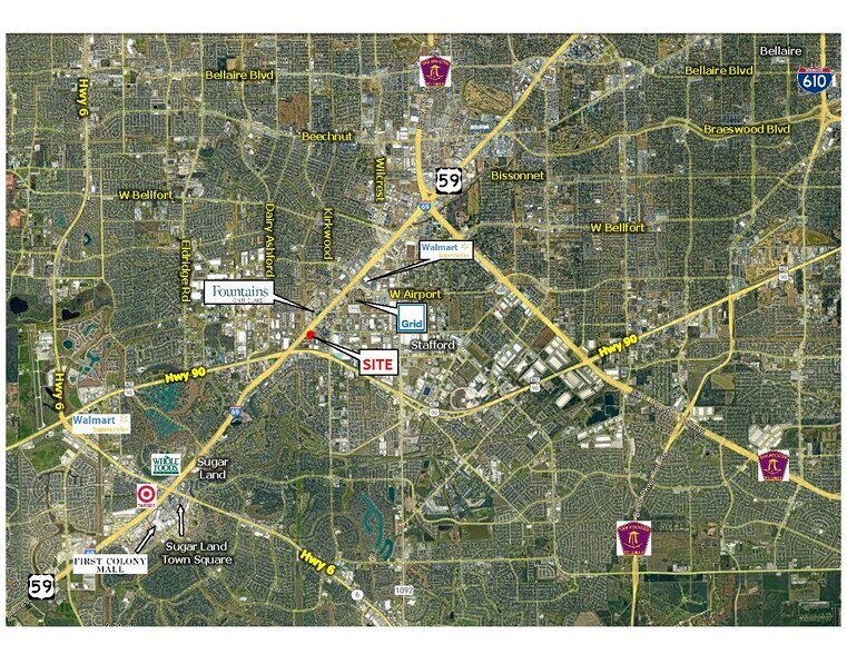 12821 Southwest Fwy, Stafford, TX à vendre - Photo du bâtiment - Image 2 de 13