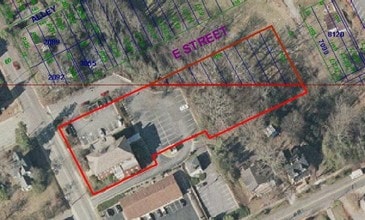 408 8th St, North Wilkesboro, NC - Aerial map view